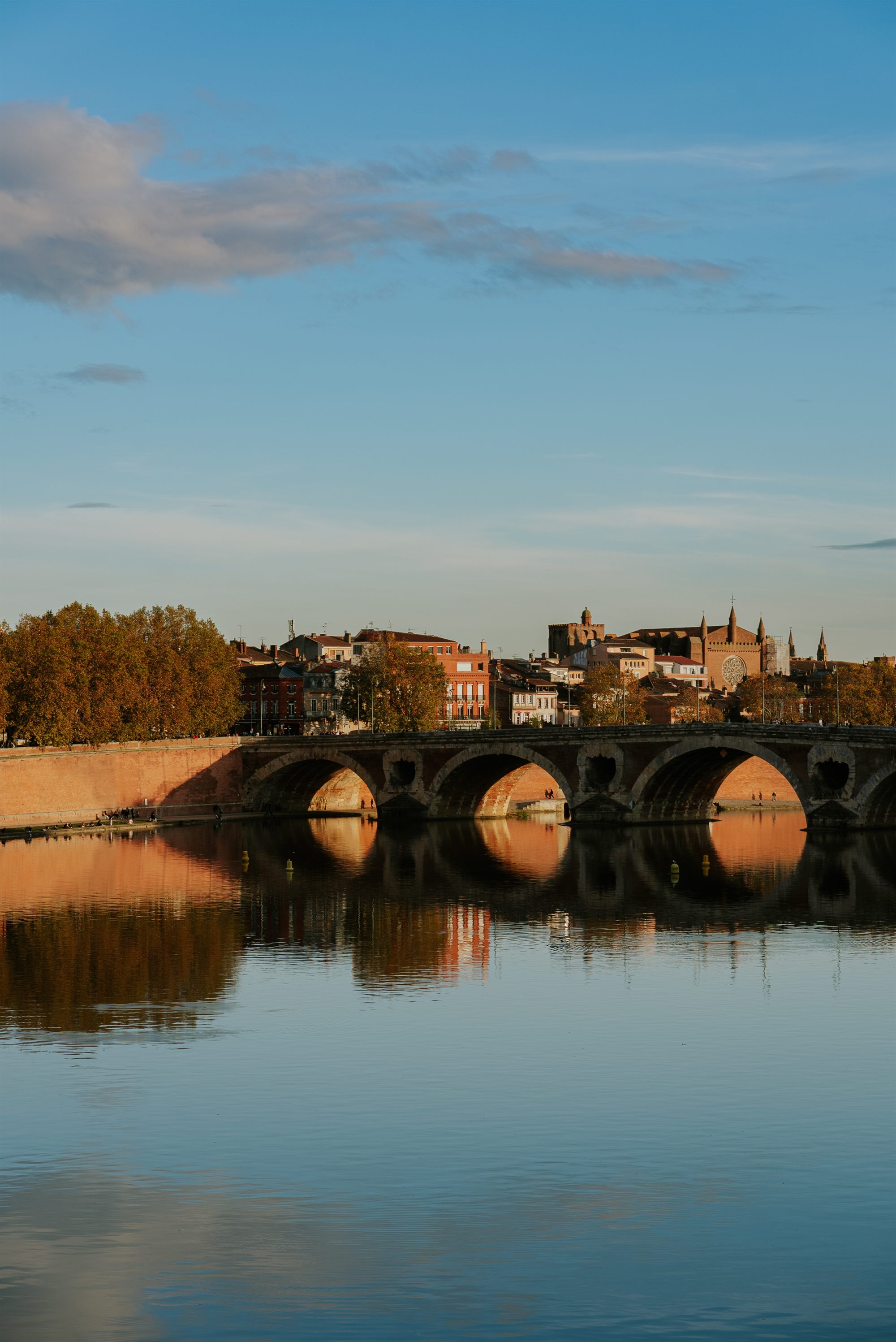 Toulouse au coucher du soleil